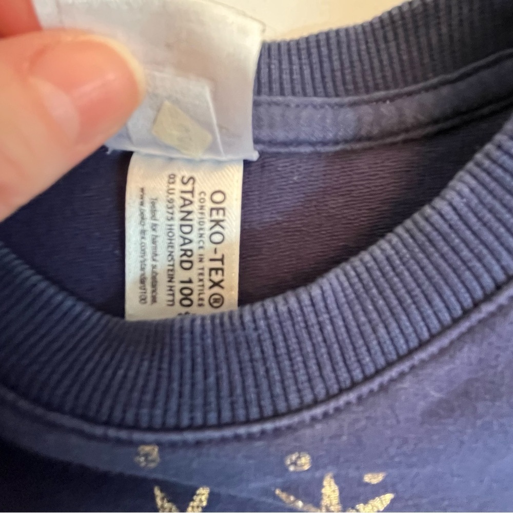 Hanna Andersson Navy Blue Star Dress Size 6/7 - Picture 7 of 8